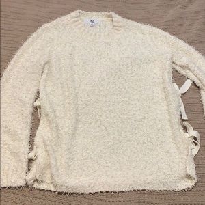 Textured Sweater with side ties